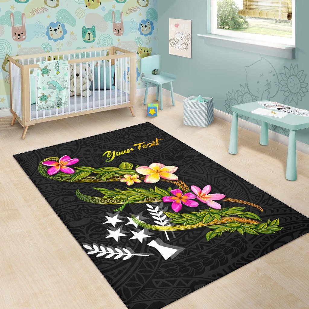 Kosrae Polynesian Custom Personalised Area Rug - Plumeria Tribal