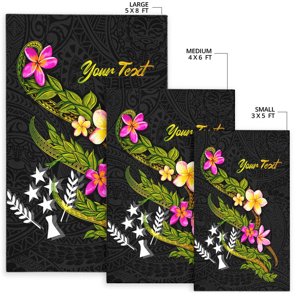 Kosrae Polynesian Custom Personalised Area Rug - Plumeria Tribal