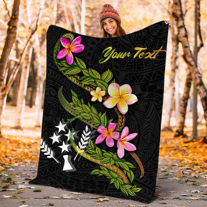Kosrae Polynesian Custom Personalised Blanket - Plumeria Tribal
