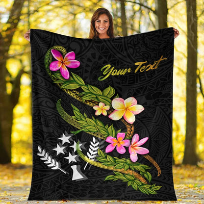 Kosrae Polynesian Custom Personalised Blanket - Plumeria Tribal