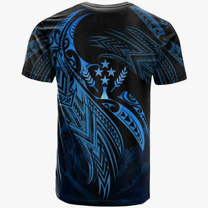 Kosrae Polynesian Custom Personalised T-Shirt - Legend Blue Version