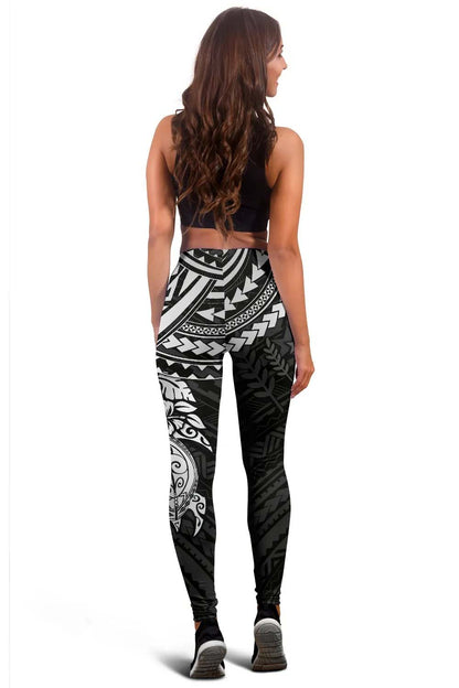 Kosrae Polynesian Legging (Women) - White Turtle