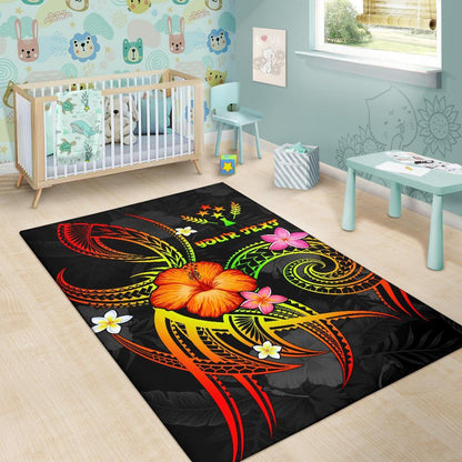 Kosrae Polynesian Personalised Area Rug - Legend of Kosrae (Reggae)