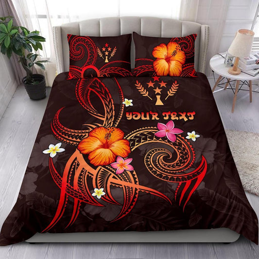 Kosrae Polynesian Personalised Bedding Set - Legend Of Kosrae (Red)