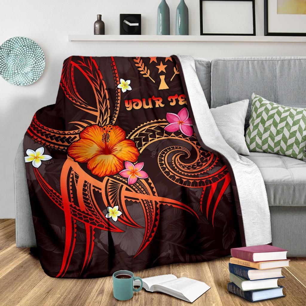 Kosrae Polynesian Personalised Premium Blanket - Legend of Kosrae (Red)