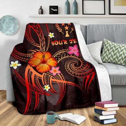 Kosrae Polynesian Personalised Premium Blanket - Legend of Kosrae (Red)