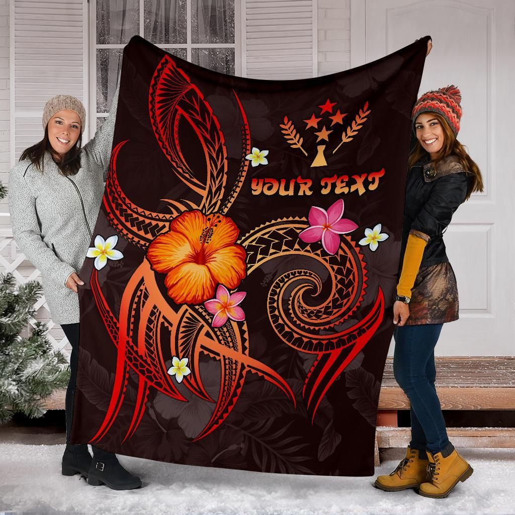 Kosrae Polynesian Personalised Premium Blanket - Legend of Kosrae (Red)