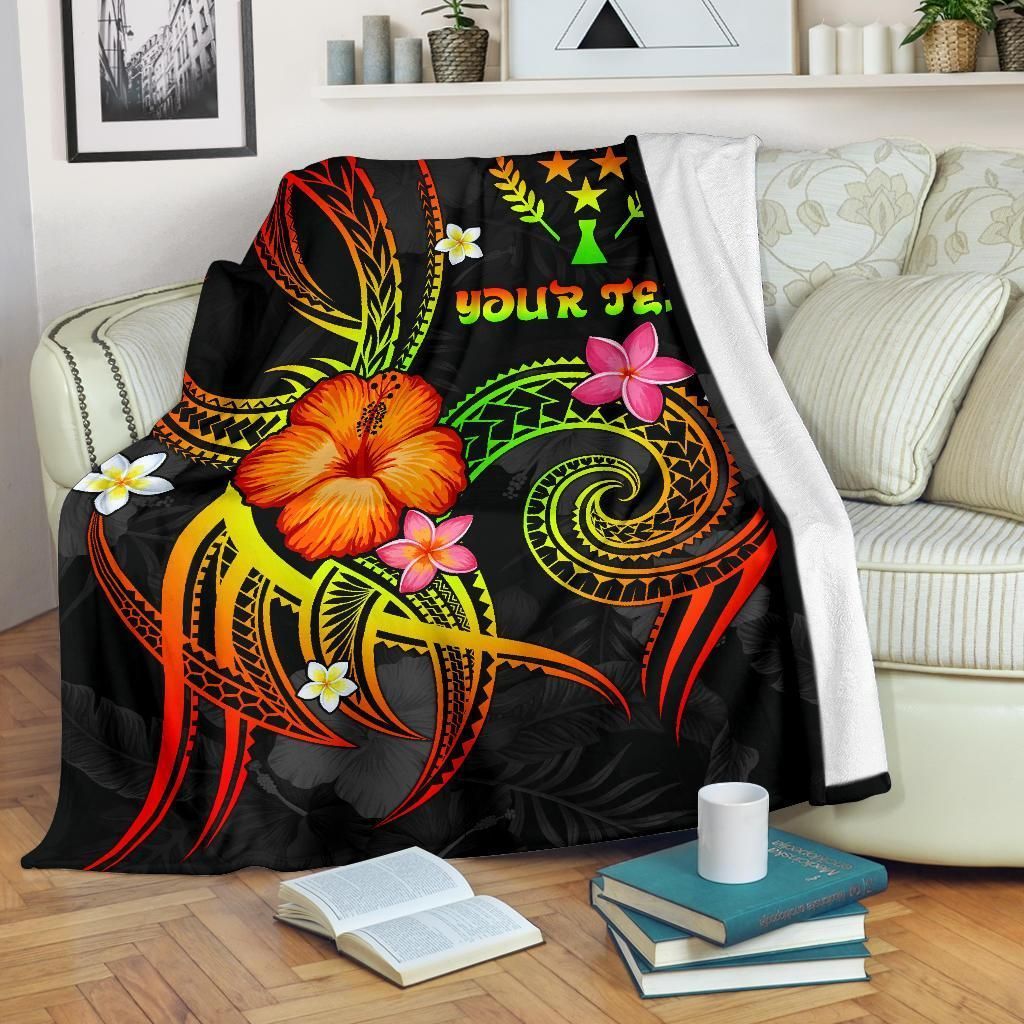 Kosrae Polynesian Personalised Premium Blanket - Legend of Kosrae (Reggae)
