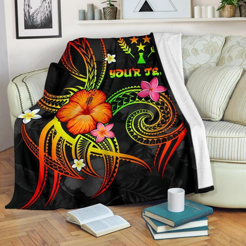 Kosrae Polynesian Personalised Premium Blanket - Legend of Kosrae (Reggae)