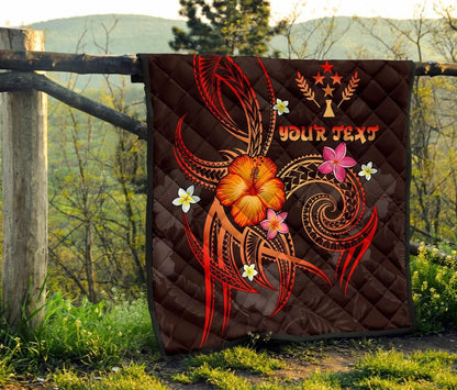 Kosrae Polynesian Personalised Premium Quilt - Legend of Kosrae (Red)