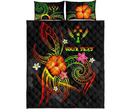 Kosrae Polynesian Personalised Quilt Bed Set - Legend of Kosrae (Reggae)