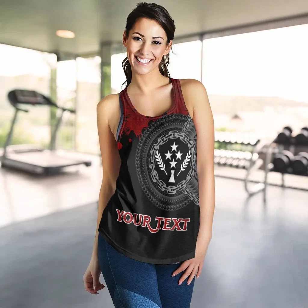 Kosrae Polynesian Personalised Women Racerback Tank - Polynesian Chain Style