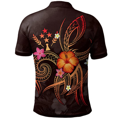 Kosrae Polynesian Polo Shirt - Legend of Kosrae (Red)