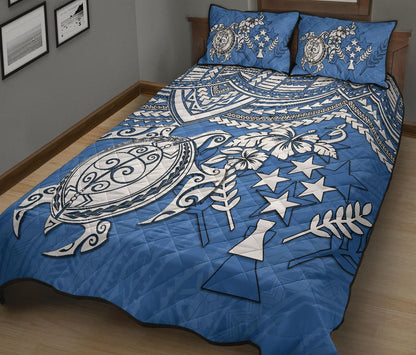 Kosrae Polynesian Quilt Bed Set - Polynesian Turtle