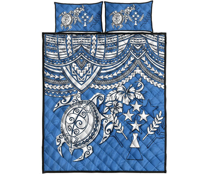 Kosrae Polynesian Quilt Bed Set - Polynesian Turtle