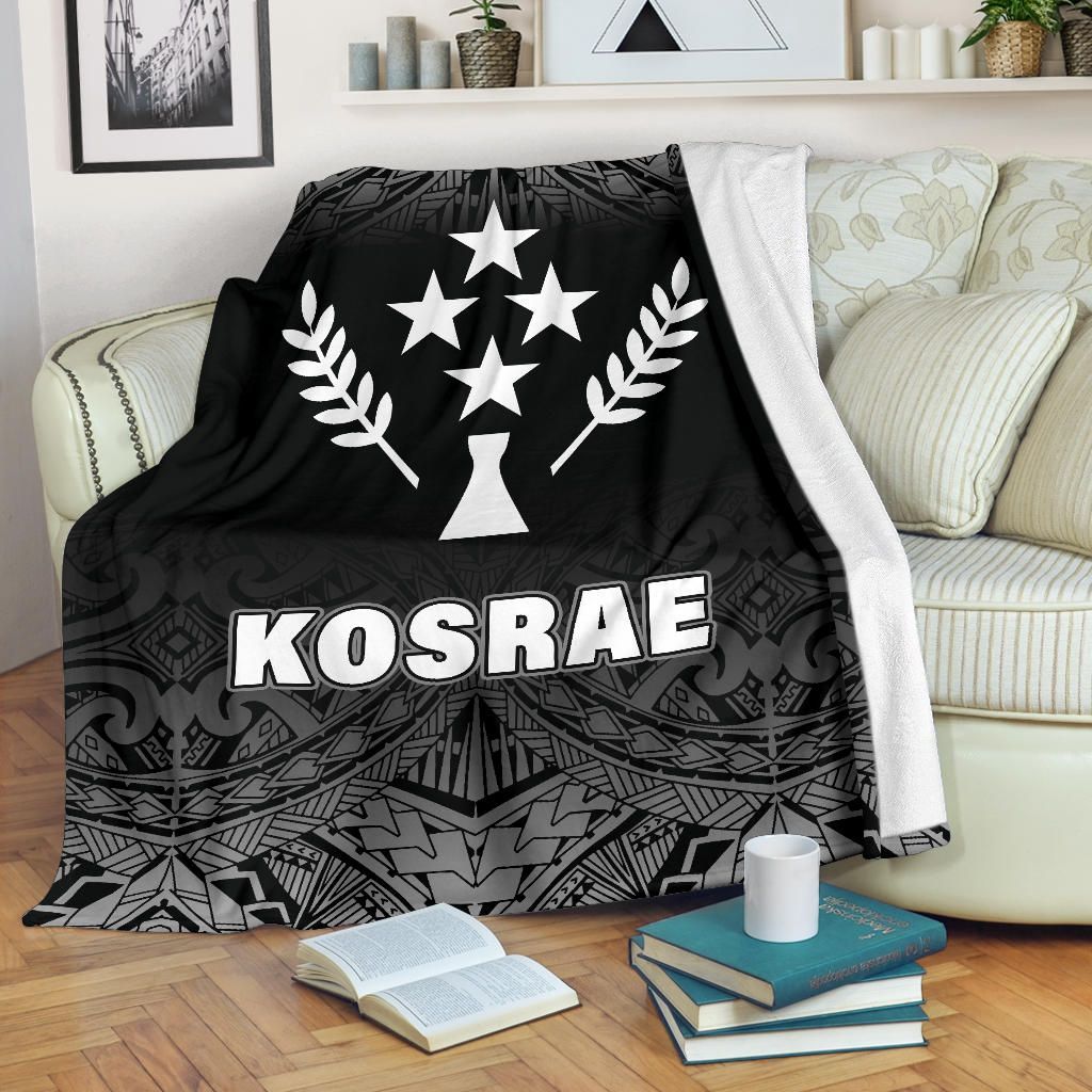 Kosrae Premium Blanket - Black Fog Style