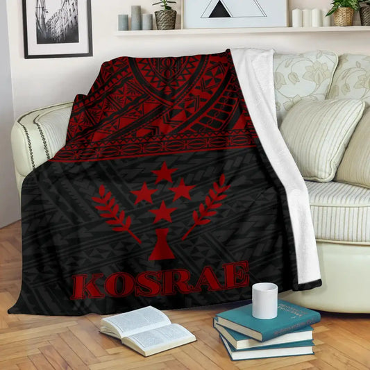 Kosrae Premium Blanket - Micronesian Red Version