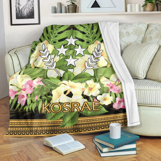 Kosrae Premium Blanket - Polynesian Gold Patterns Collection