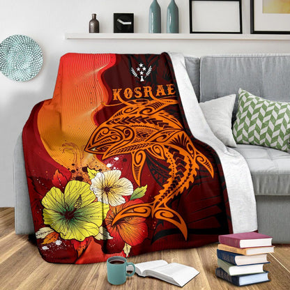 Kosrae Premium Blankets - Tribal Tuna Fish