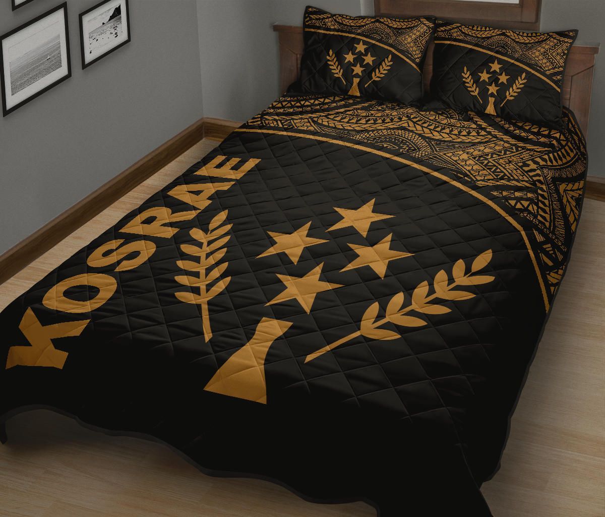 Kosrae Quilt Bed Set - Kosrae Curve Version