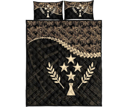 Kosrae Polynesian Quilt Bed Set Golden Coconut