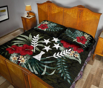 Kosrae Polynesian Quilt Bed Set - Special Hibiscus