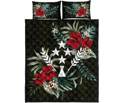 Kosrae Polynesian Quilt Bed Set - Special Hibiscus