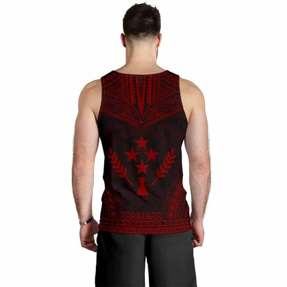 Kosrae Men Tank Top - Polynesian Chief Red Version