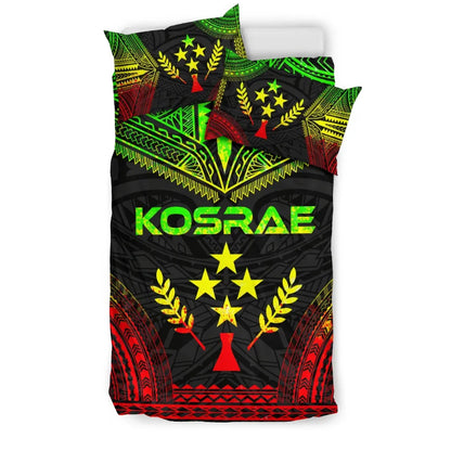 Kosrae Polynesian Chief Duvet Cover Set - Reggae Version