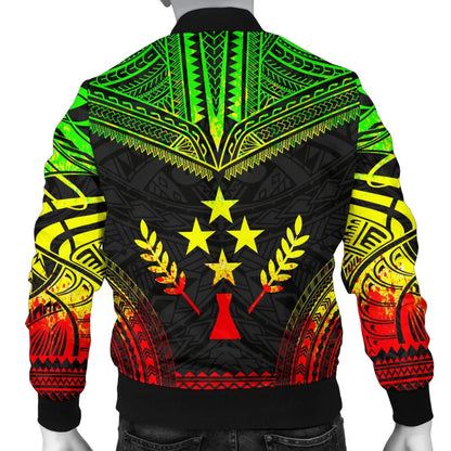 Kosrae Polynesian Chief Bomber Jacket - Reggae Version