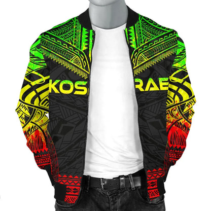 Kosrae Polynesian Chief Bomber Jacket - Reggae Version
