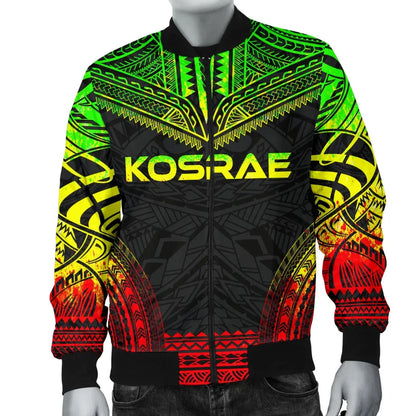 Kosrae Polynesian Chief Bomber Jacket - Reggae Version
