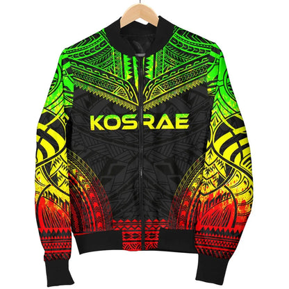 Kosrae Polynesian Chief Bomber Jacket - Reggae Version