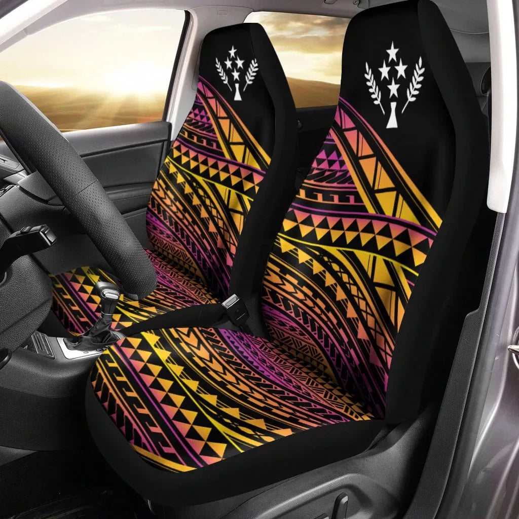 Kosrae State Car Seat Cover - Special Polynesian Ornaments