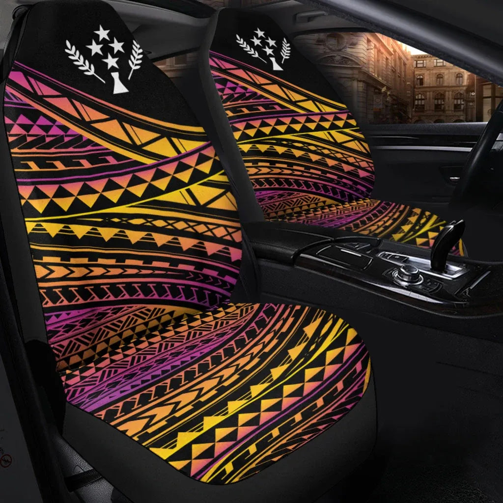 Kosrae State Car Seat Cover - Special Polynesian Ornaments