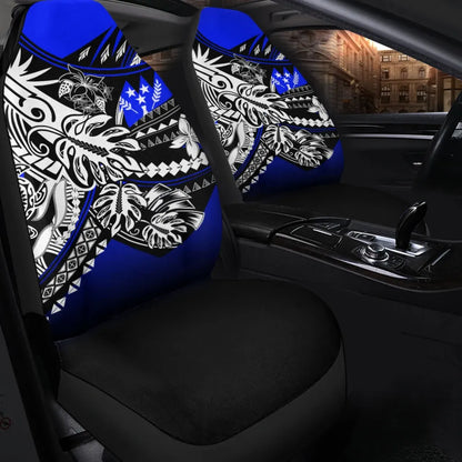 Kosrae State Car Seat Cover - The Flow OF Ocean Blue Color