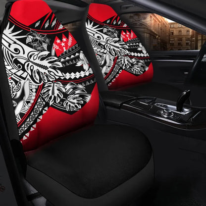 Kosrae State Car Seat Cover - Tribal Jungle Pattern