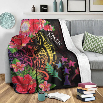 Kosrae State Premium Blanket - Tropical Hippie Style
