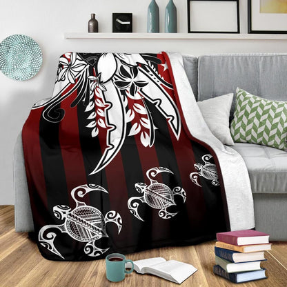 Kosrae State Premium Blanket - Vertical Stripes Style