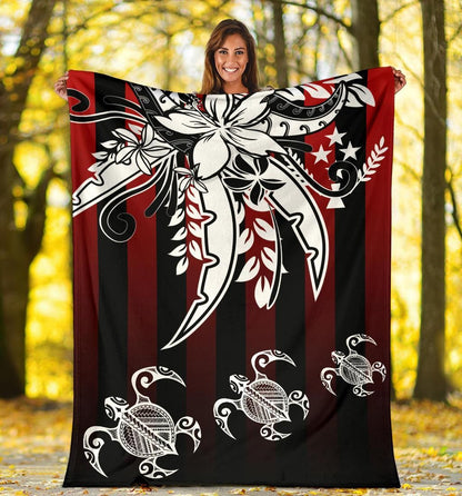 Kosrae State Premium Blanket - Vertical Stripes Style