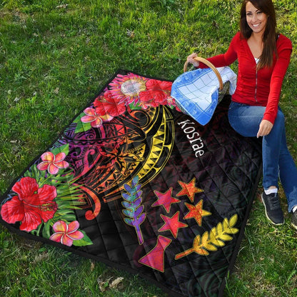 Kosrae State Premium Quilt - Tropical Hippie Style