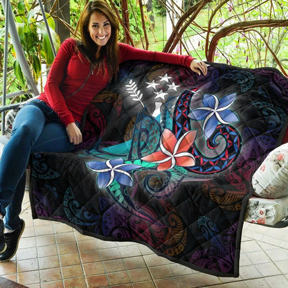 Kosrae State Quilt - Plumeria Flowers Style