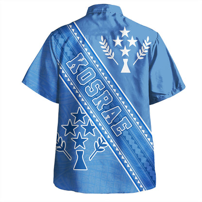 Kosrae Hawaiian Shirt Flag And Coat Of Arms