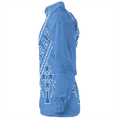 Kosrae Long Sleeve Shirt Flag And Coat Of Arms