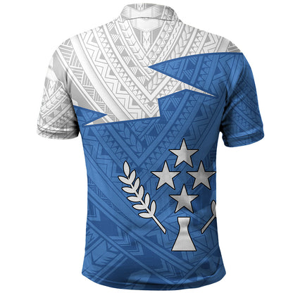 Kosrae Polo Shirt Polynesian Tattoo Flag And Coat Of Arms