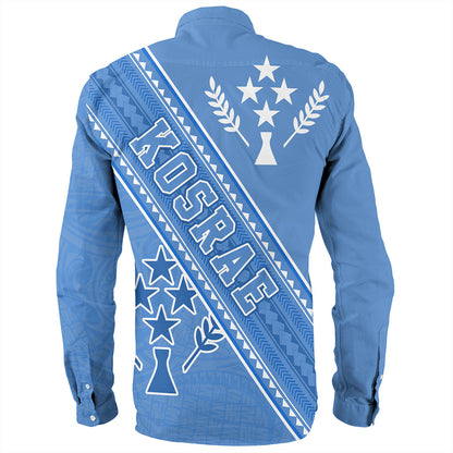 Kosrae Long Sleeve Shirt Flag And Coat Of Arms