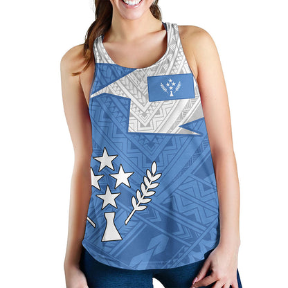Kosrae Women Tank Polynesian Tattoo Flag And Coat Of Arms