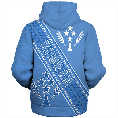 Kosrae Sherpa Hoodie Flag And Coat Of Arms