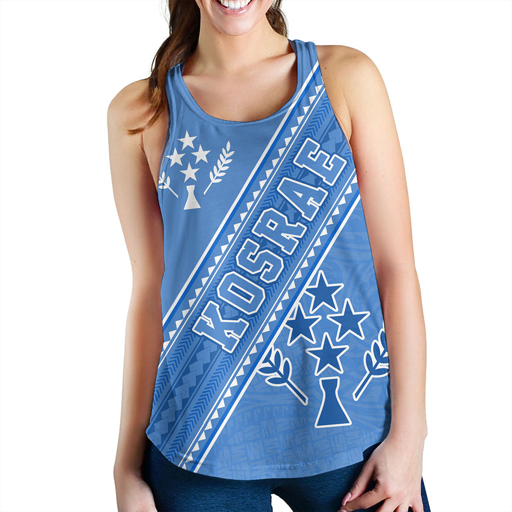 Kosrae Women Tank Flag And Coat Of Arms