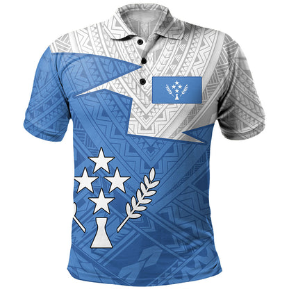 Kosrae Polo Shirt Polynesian Tattoo Flag And Coat Of Arms